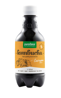 Purasana Food & Drinks Kombucha Curcuma Vloeibaar  330 ml