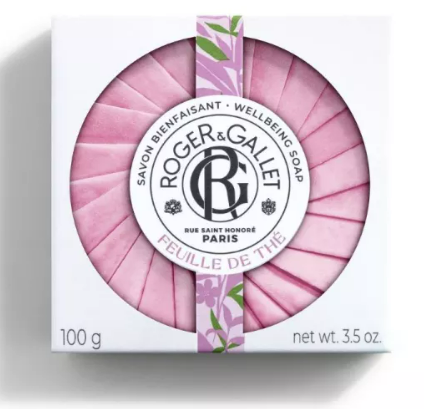 Roger & Gallet Feuille De Thé Savon Bienfaisant Zeep  100 gr