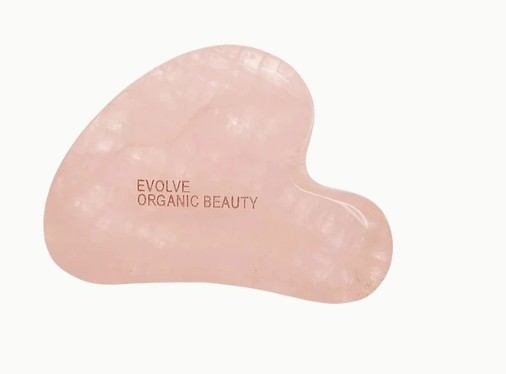 Evolve Organic Beauty Moisturizers Rose Quartz Gua Sha Accessoire  1 St