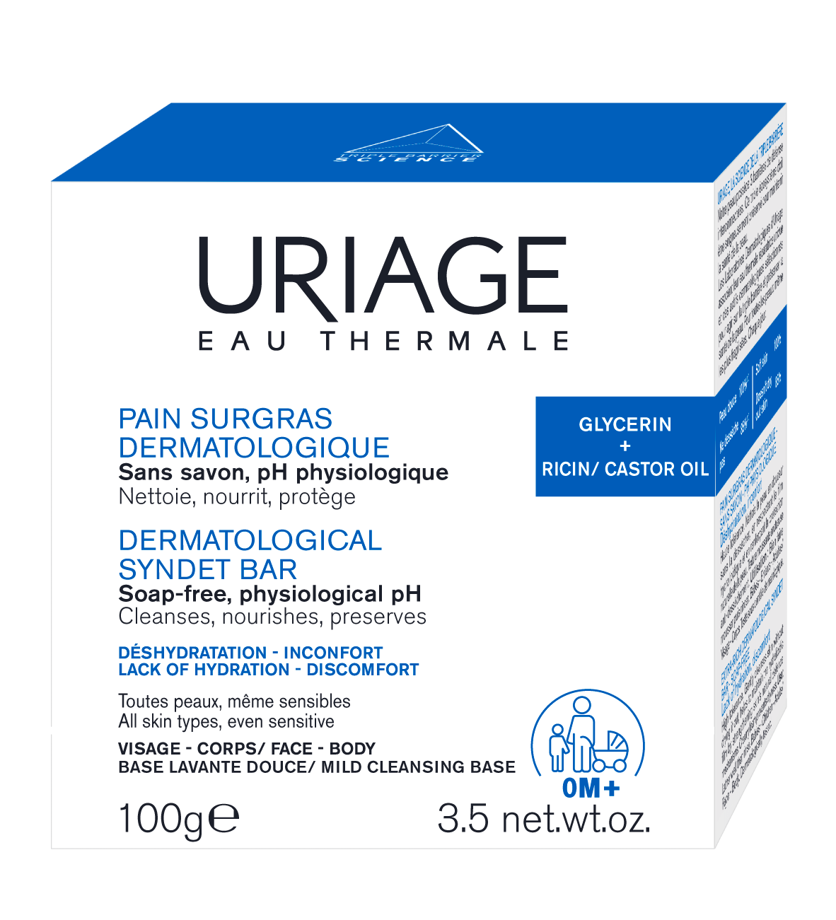 Uriage Hygiëne Pain Surgras Dermatologique 100 gr