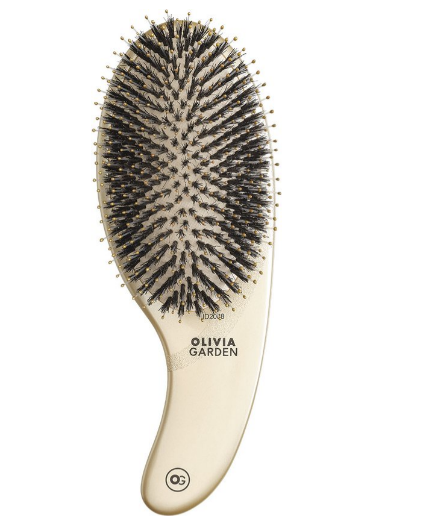 Olivia Garden Expert Care Curve Boar and Nylon Bristle Gold Borstel  1 St