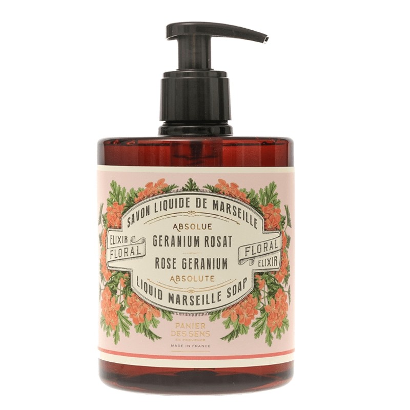 Panier des Sens Rose Geranium Liquid Marseille Soap