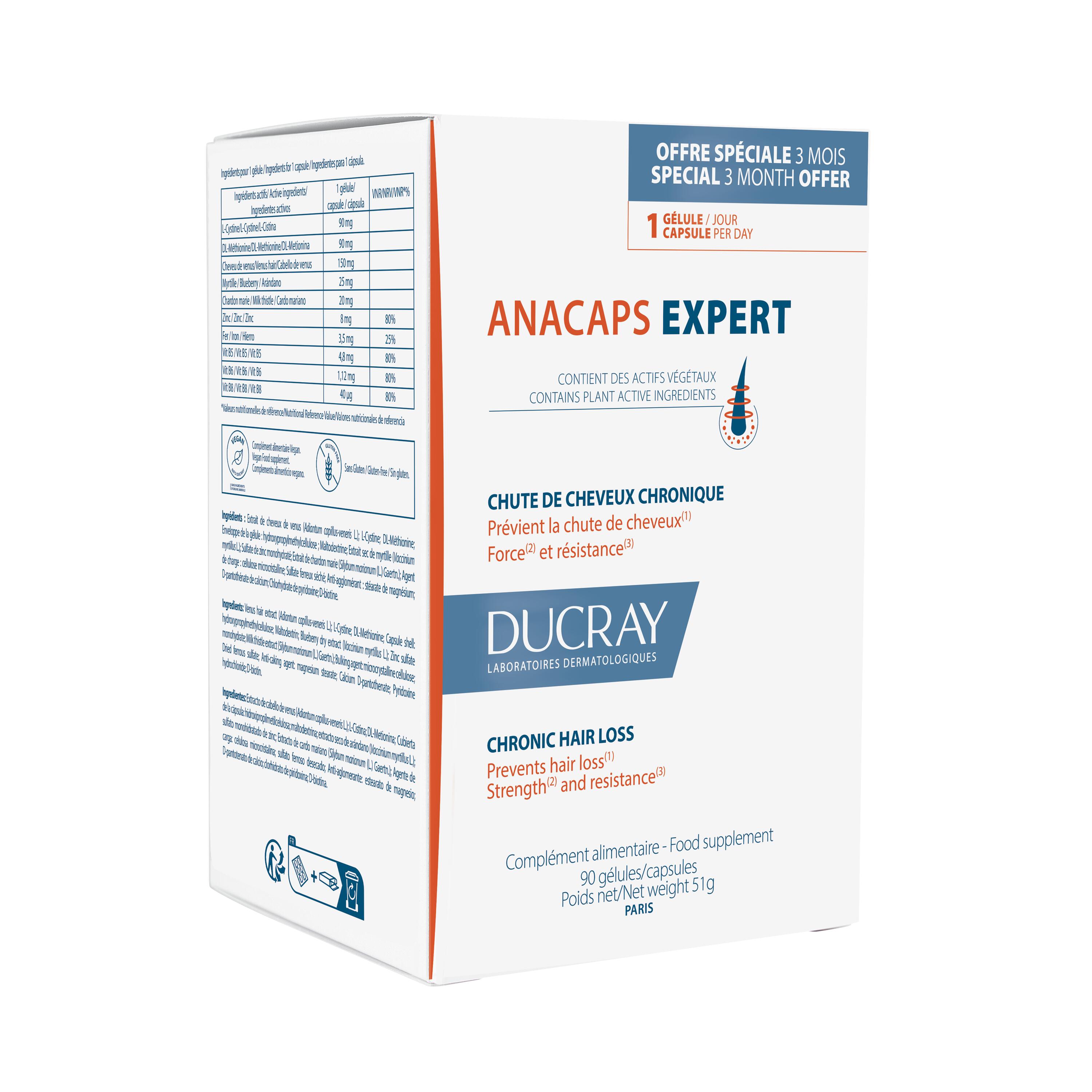 Ducray Anacaps Antichute Progressive Capsules  90 Cap