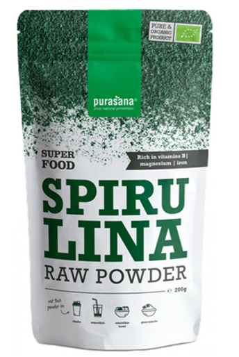 Purasana Superfoods Super Food Spirulina Poeder  200 gr