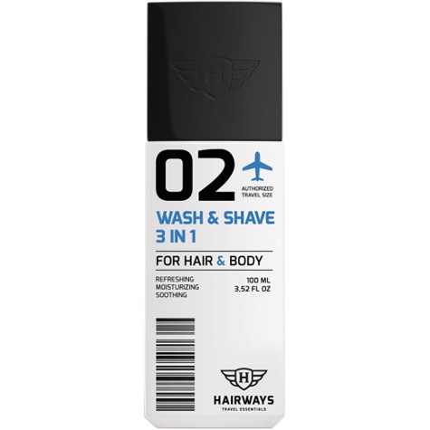 Hairways 02 - Wash & Shave 3 in 1 Gel  100 ml