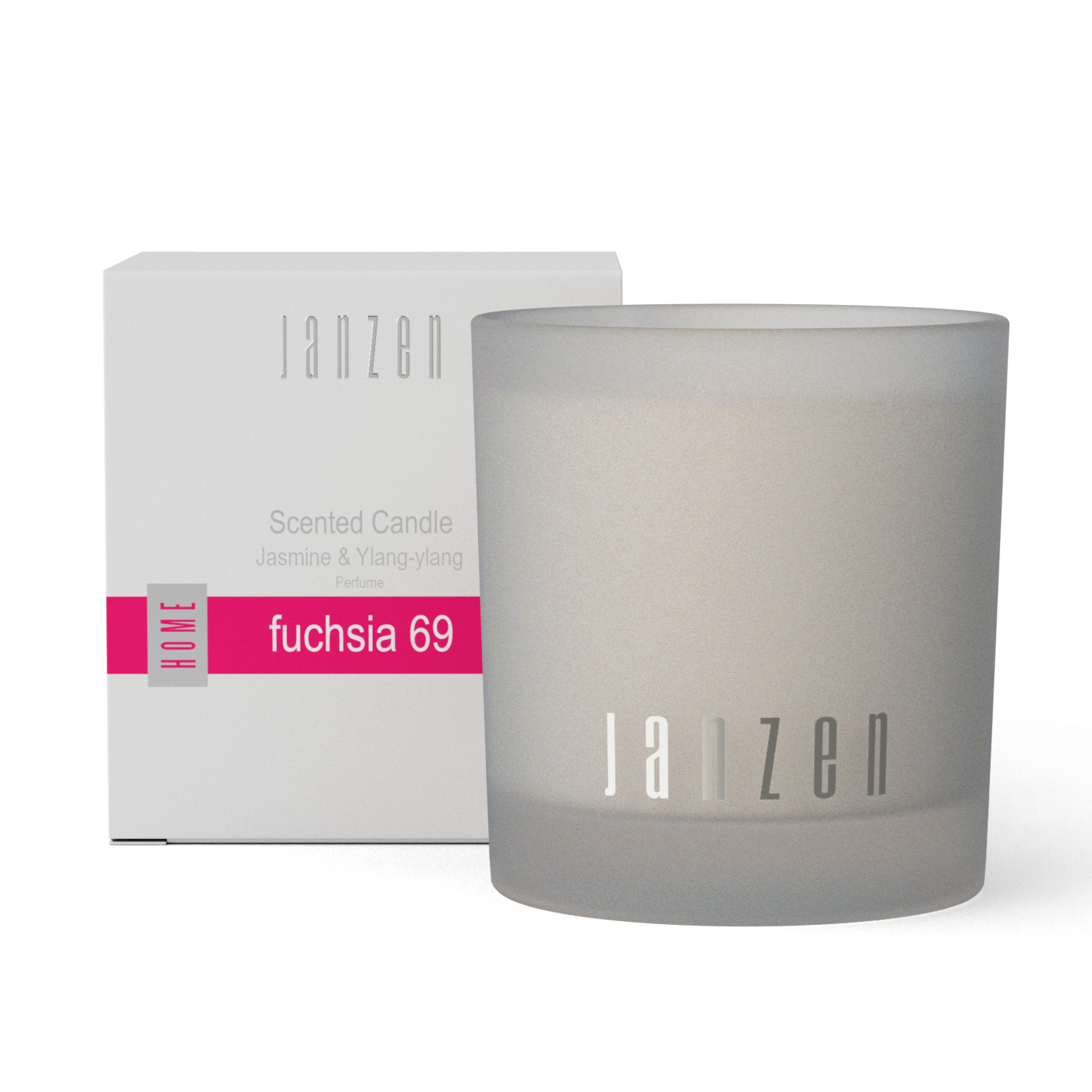 JANZEN Fushsia 69 Scented Candle Geurkaars Jasmine & Ylang-ylang 210 gr