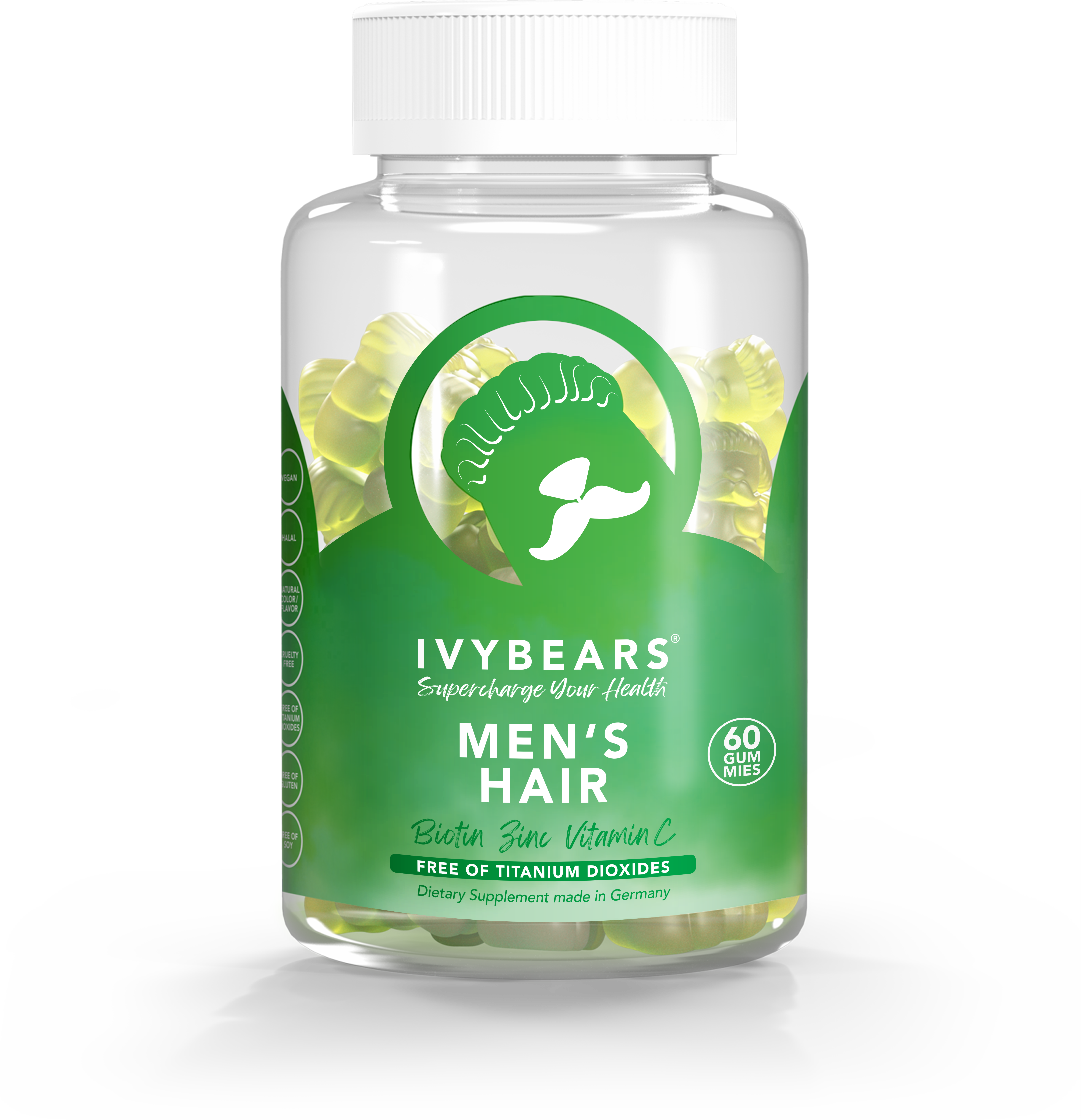 Ivy Bears Men's Hair 60Stuks