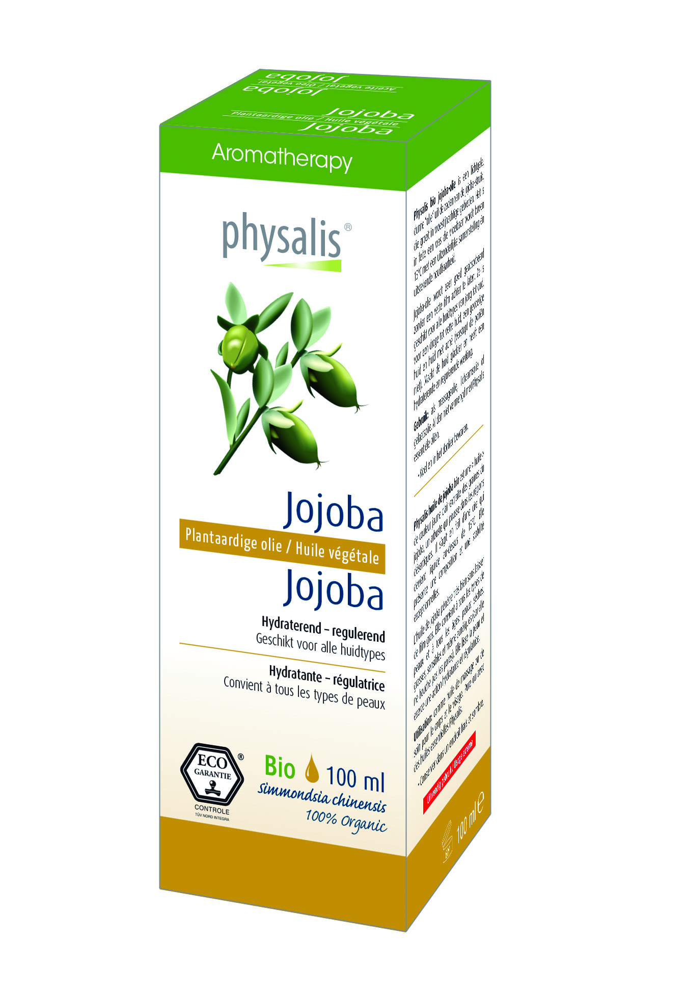 Physalis Aromatherapy Plantaardige Oliën Jojoba Olie  100 ml