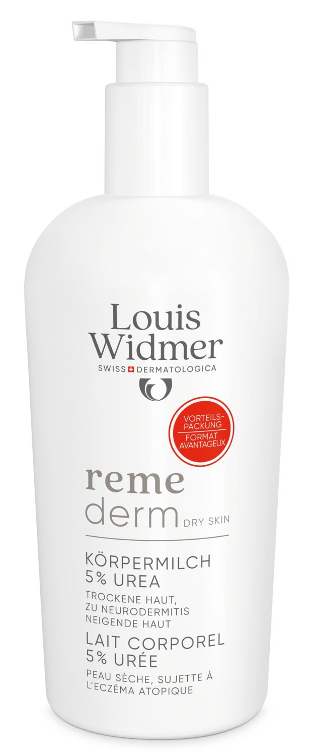 Louis Widmer Remederm Körpermilch 5% Urea Leicht Parfümiert 400ml