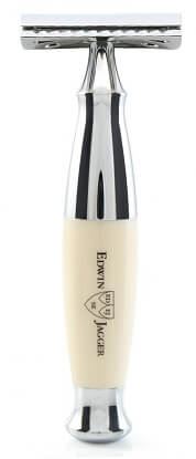 Edwin Jagger Razors Double Edge Safety Imitation Ivory & Chrome Plated Ref.R367CRSR 1 Stück