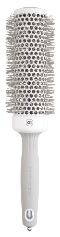 Olivia Garden Expert Blowout Speed Wavy Bristles White & Grey Ø45mm Borstel  1 St