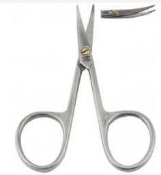 Vitry Nail Care Velletjesschaar Gebogen Inox Schaar Ref.10 1 St