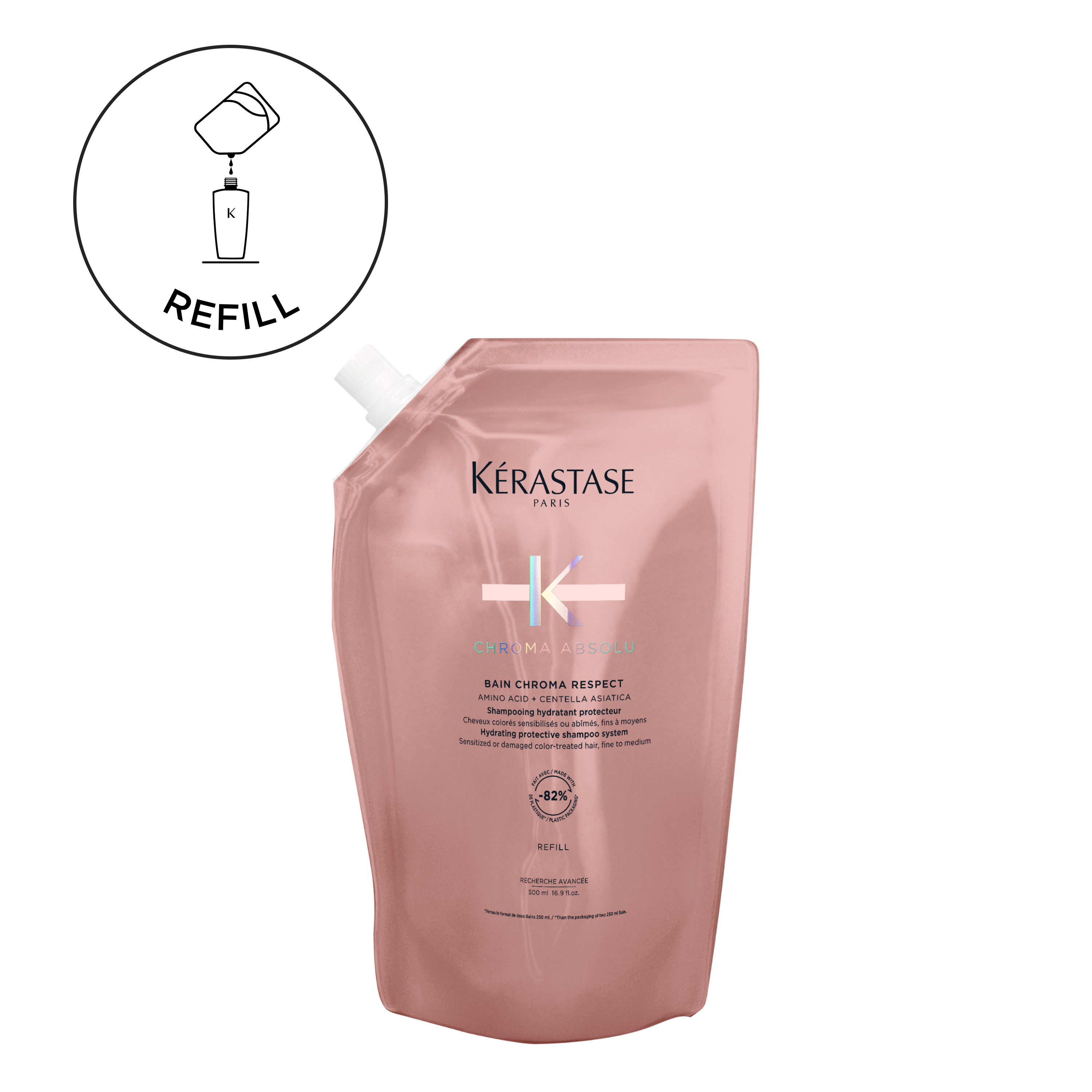 Kérastase Chroma Absolu Bain Chroma Respect Refill Shampoo  500 ml