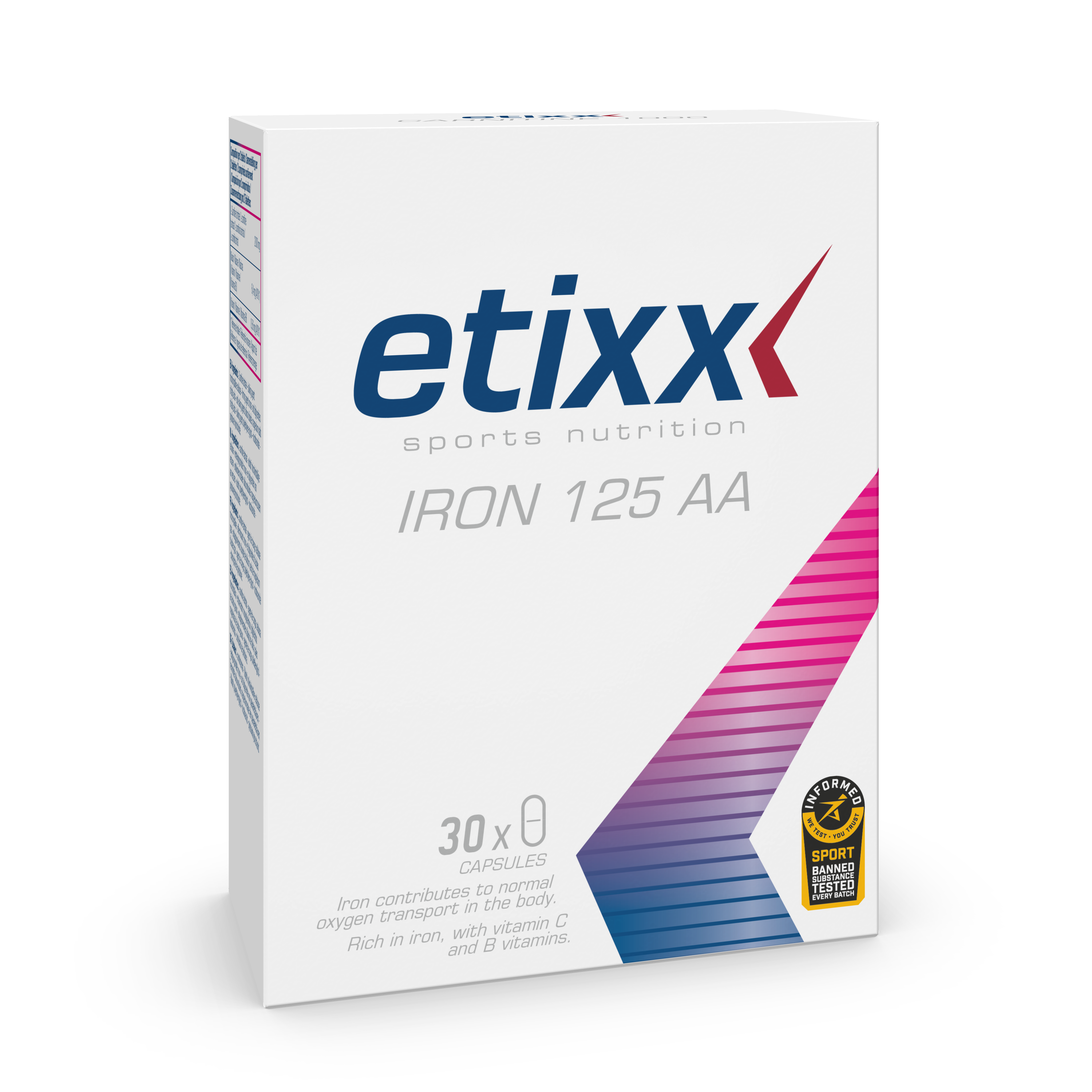 Etixx Endurance Iron AA Chelaat 125 30Capsules