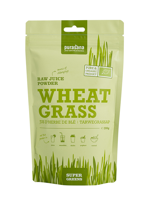 Purasana Superfoods Super Greens Wheat Grass Poeder  200 gr