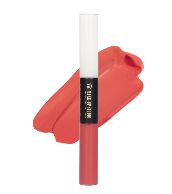 Make-Up Studio Lips Matte Silk Effect Lip Duo Lipgloss Charming Coral 1 St