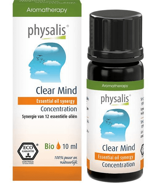 Physalis Aromatherapy Synergie Clear Mind Olie  10 ml