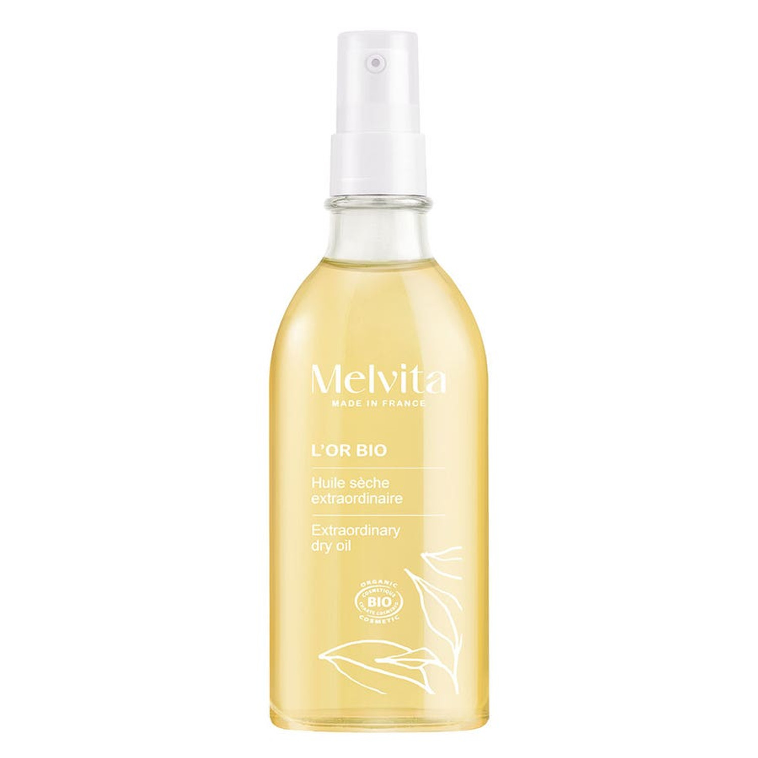 Melvita L'Or Bio Huile Extraordinaire Corps, Visage, Cheveux 100ml