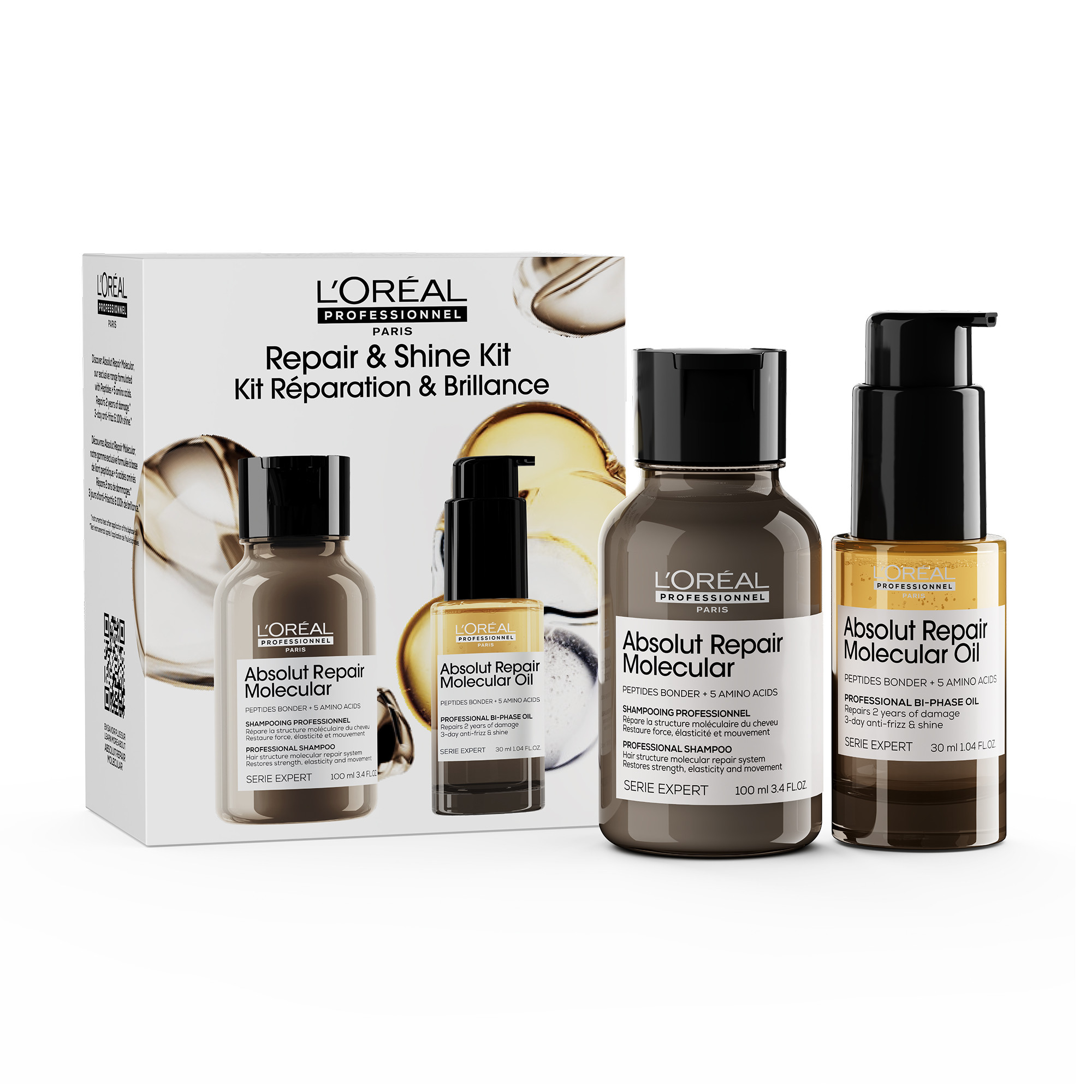 L'Oréal Professionnel Série Expert Absolut Repair Molecular Shampoo + Olie Set 1 Pak