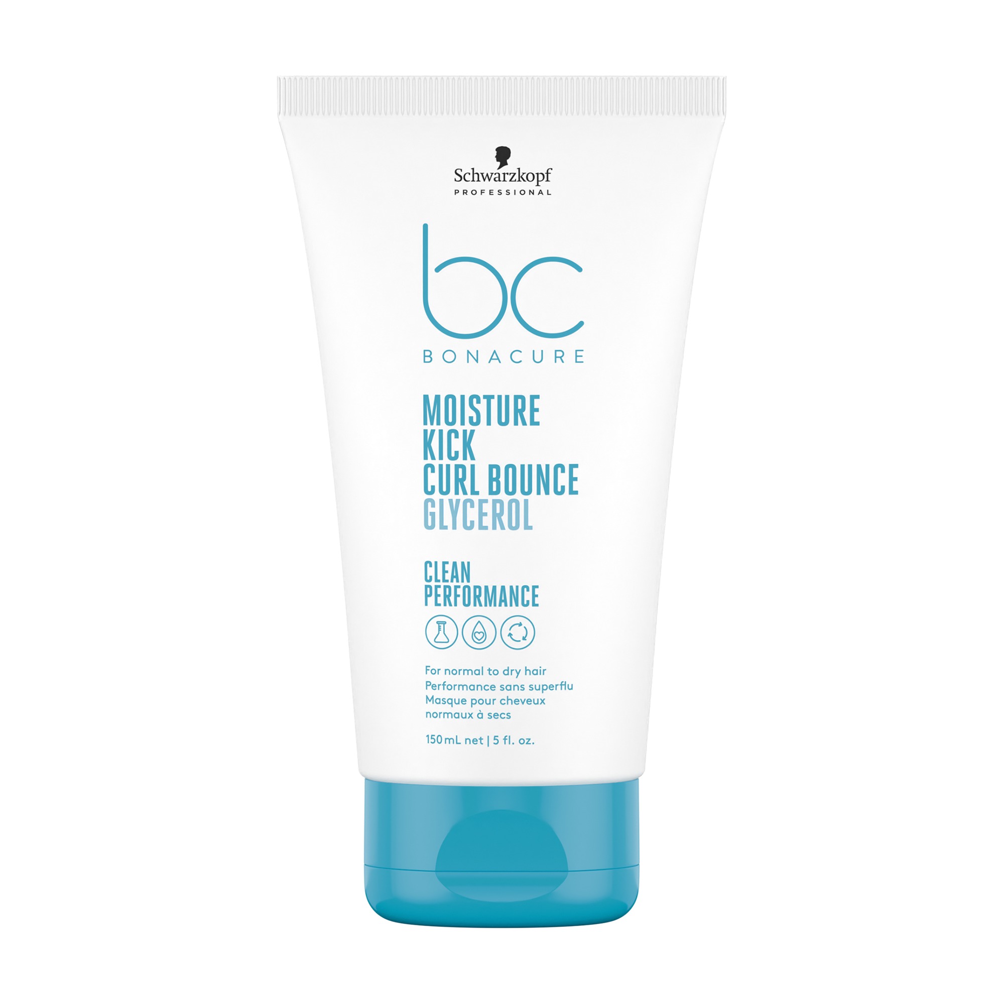 Schwarzkopf BonaCure Clean Performance Moisture Kick Curl Bounce Glycerol Crème 150ml