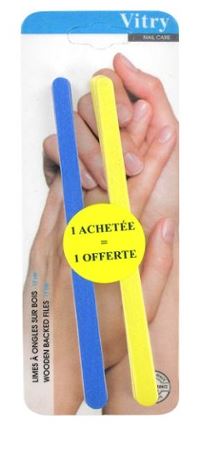 Vitry Soin des ongles Lime à ongles sur bois 17 cm
