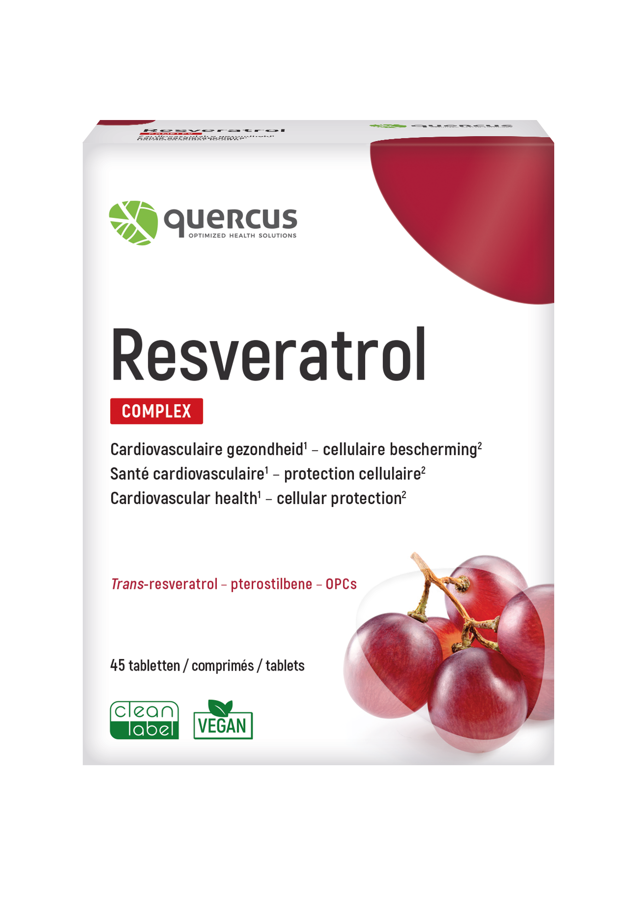 Quercus Hart en Bloedvaten & Metabolisme Resveratrol Tabletten  45 Tab