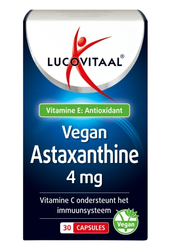 Lucovitaal Voedingssupplementen Vegan Astaxanthine 4mg Capsules  30 Cap