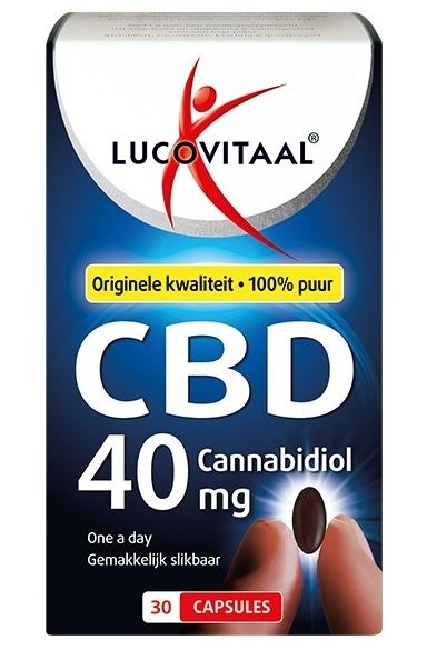 Lucovitaal Voedingssupplementen CBD 40mg Cannabidiol Capsules  30 Cap