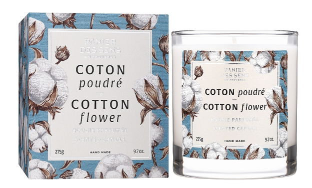 Panier des Sens Home Cotton Flower Scented Candle