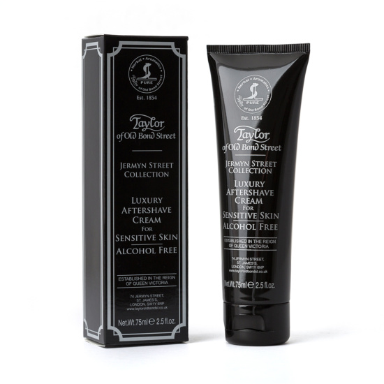 Taylor of Old Bond Street Cream & Balm Jermyn Luxury Aftershave Cream Crème Jermyn Street Collection Sensitive Skin 75 ml