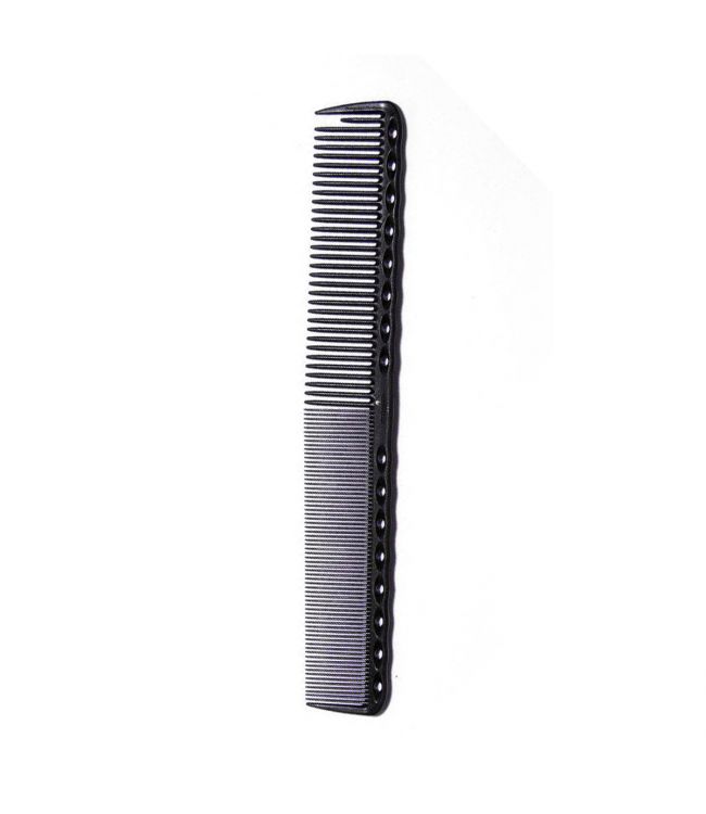 YS Park Fine Cutting Comb Long Tooth Ref.YS-336 Carbon Zwart 1Stuks