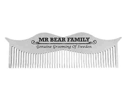 Mr Bear Family Beard Care Moustache Comb 1Stuks