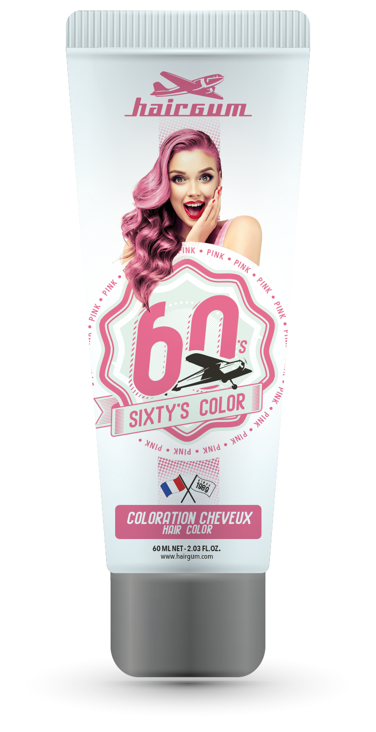 Hairgum Semi Permanent Color Sixty's Color Pink 60ml