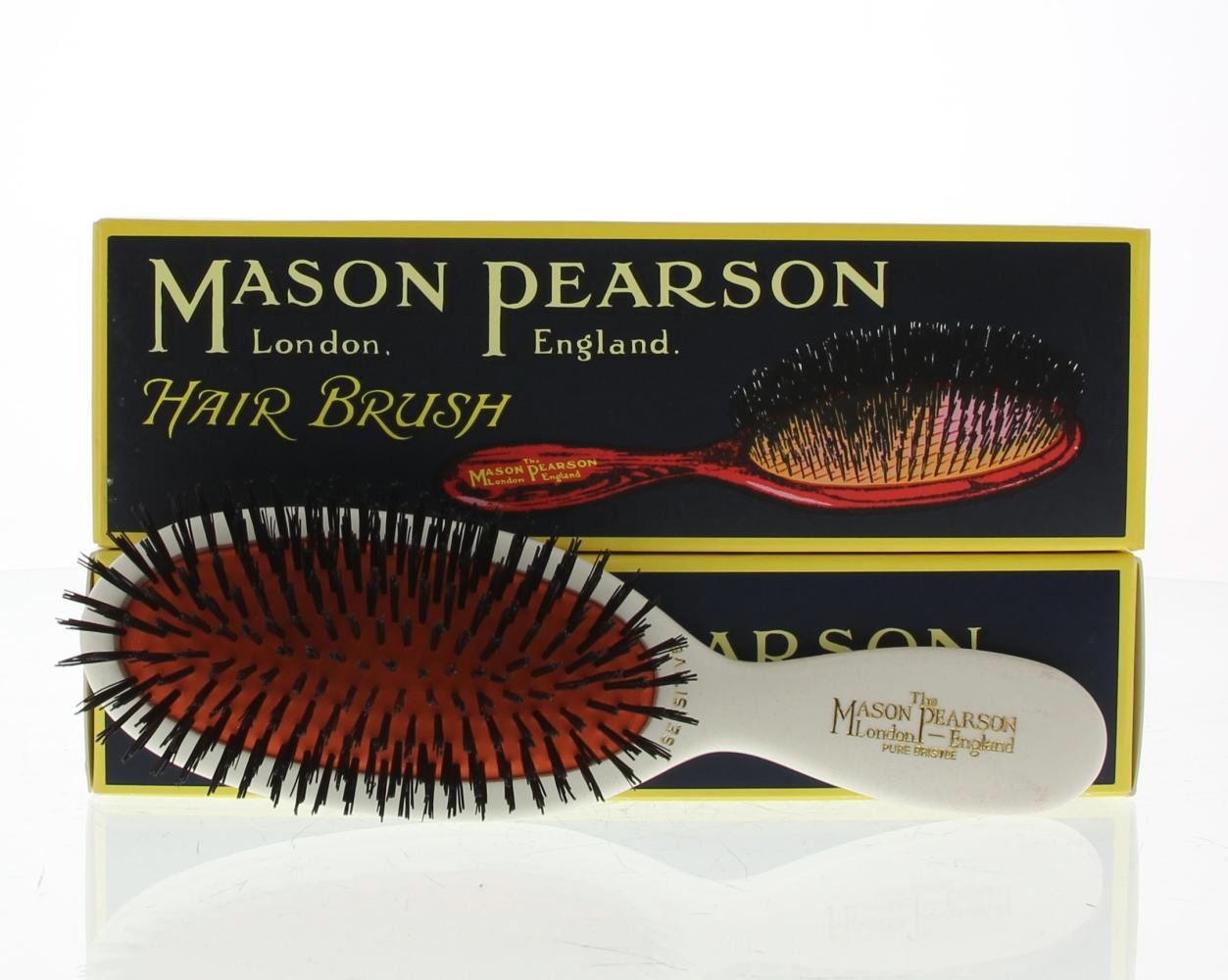 Mason Pearson Pocket Sensitive Pure Bristle Borstel SB4 Ivory 1 St