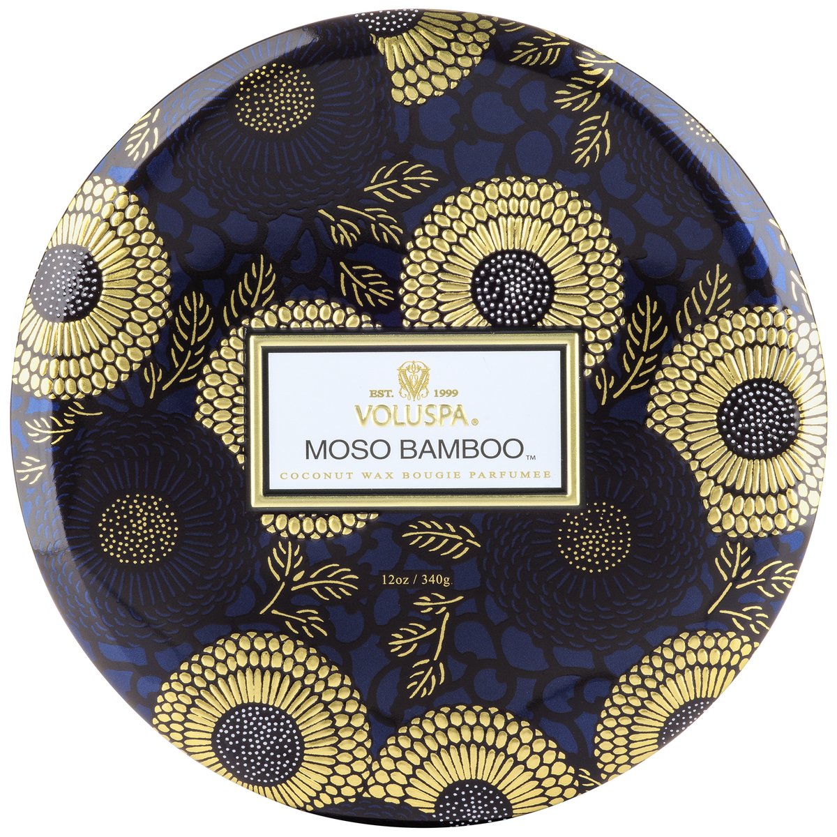 Voluspa Japonica Collection Moso Bamboo 3 Wick Tin Candle 340gr