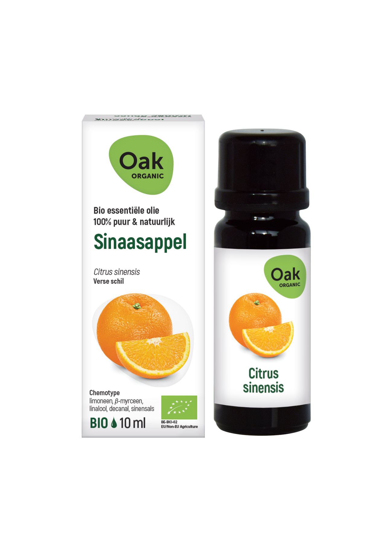 Oak Organic Essential Oils Sinaasappel Olie  10 ml