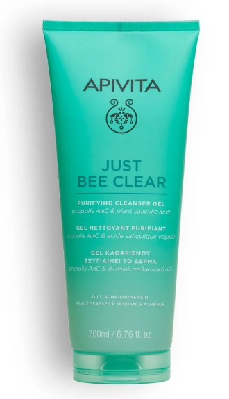 Apivita Just Bee Clear Purifying Cleanser Gel 200ml