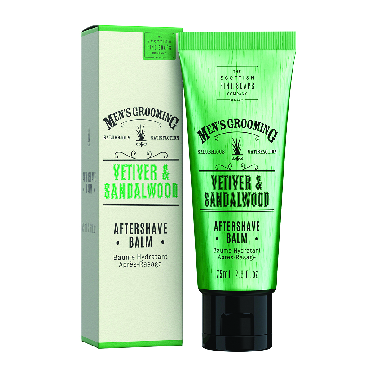 Scottish Fine Soaps Men's Grooming Vetiver & Sandalwood Aftershave Balm 75ml