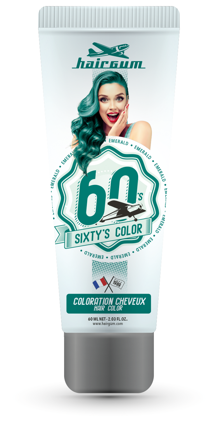 Hairgum Semi Permanent Color Sixty's Color Emerald 60ml