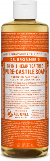 Dr. Bronner's Tea Tree 18-in-1 Pure-Castile Soap 475ml