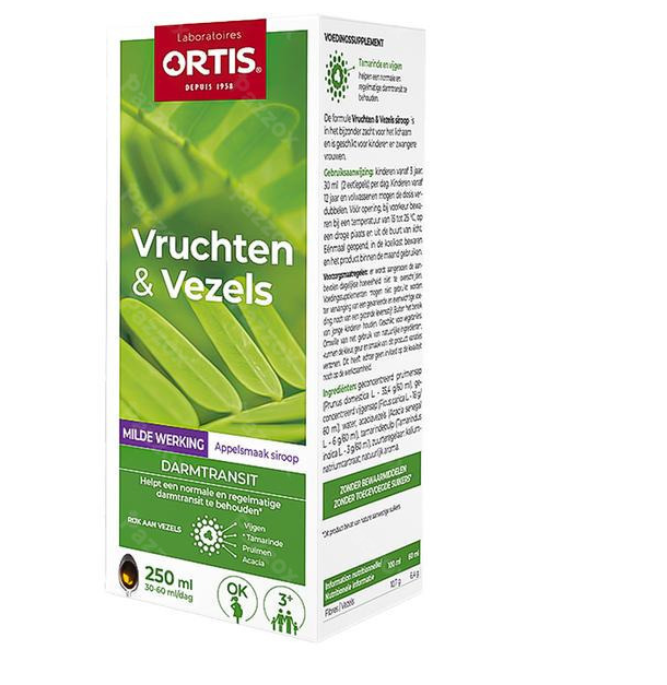 Ortis Darm Darmtransit Siroop Appel Vloeibaar  250 ml
