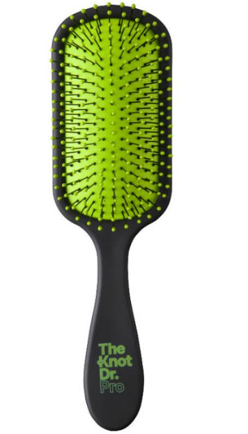 The Knot Dr. Pro Black Paddle Brush Pomelo Pad Borstel  1 St