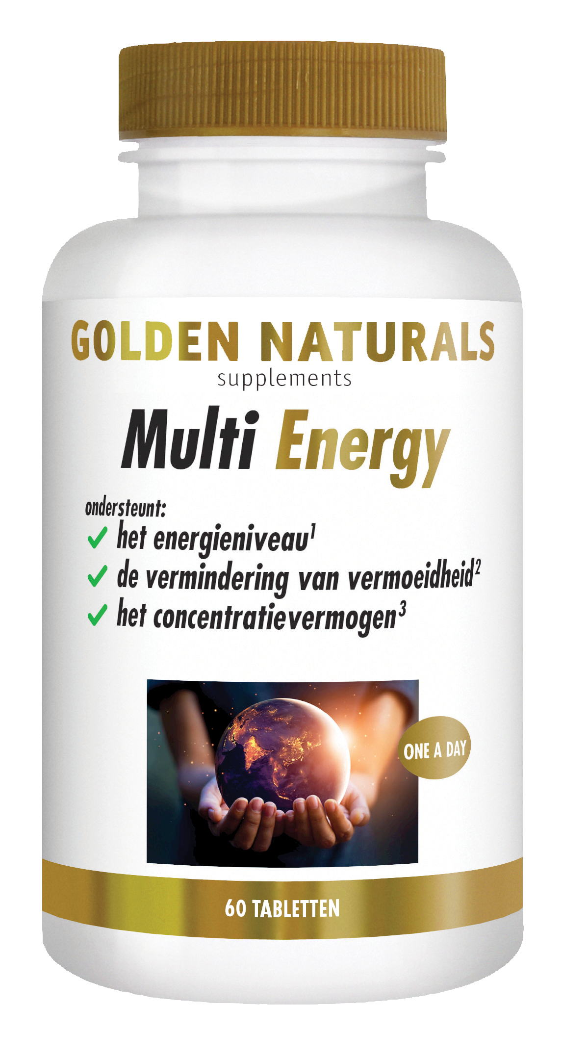 Golden Naturals Supplementen Multi Strong Gold Energy Tabletten  60 St