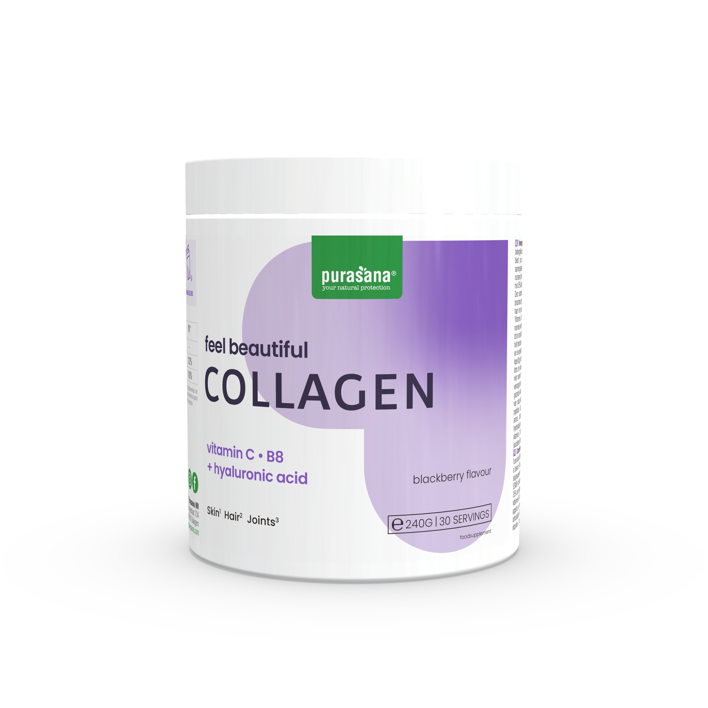 Purasana Food & Drinks Collageen Collagen Complex Feel Beautiful Poeder  240 gr