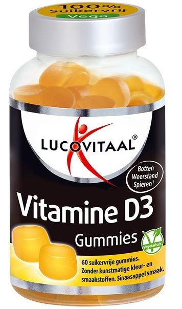 Lucovitaal Voedingssupplementen Vitamine D3 Gummies Vegan 60 St