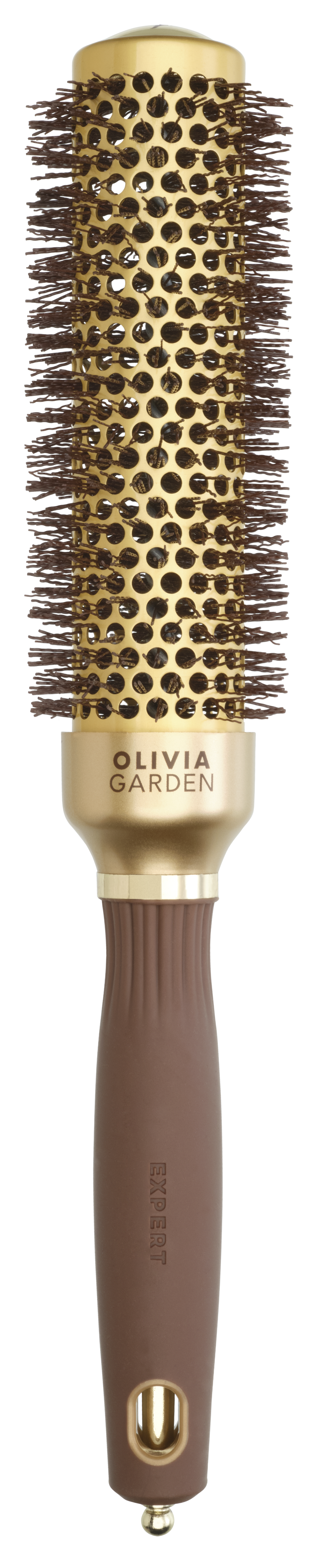 Olivia Garden Expert Blowout Speed Wavy Bristles Brush Gold and Brown Borstel  1 St