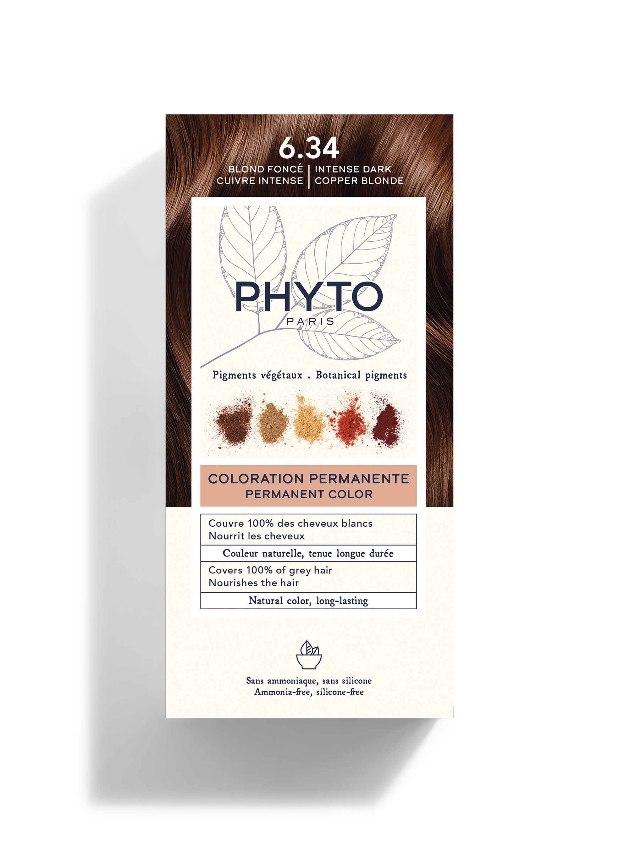 Phyto Permanent Color Kit 6.34