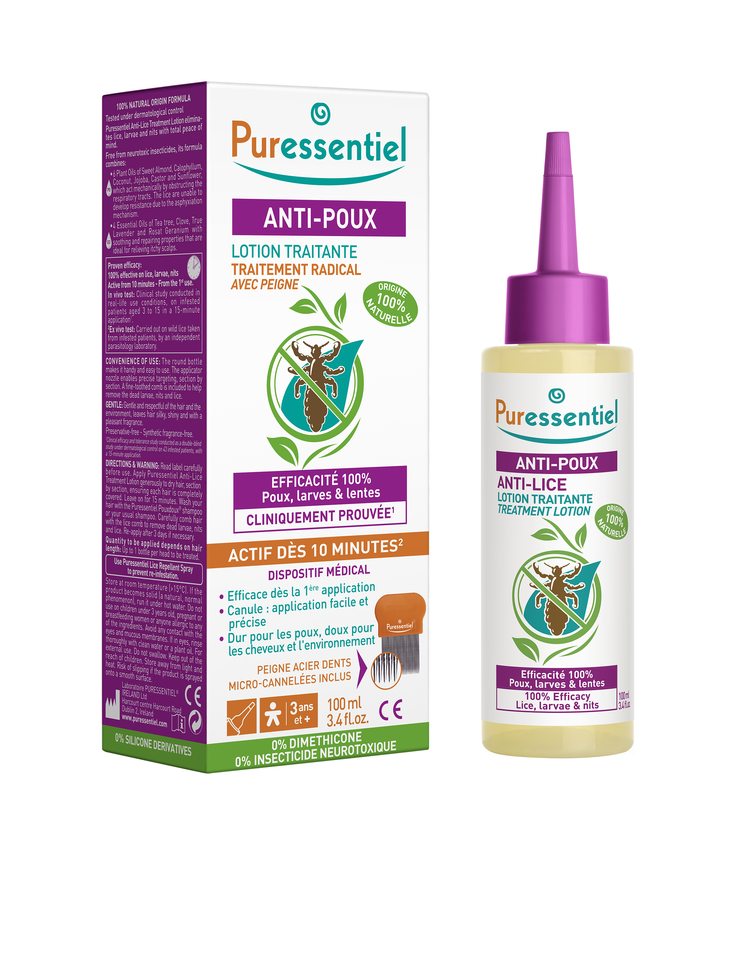 Puressentiel Anti-Läuse Lotion Set 100 ml