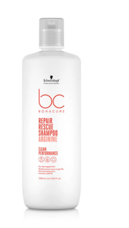Schwarzkopf BonaCure Clean Performance Repair Rescue Shampoo Arginine 1000ml