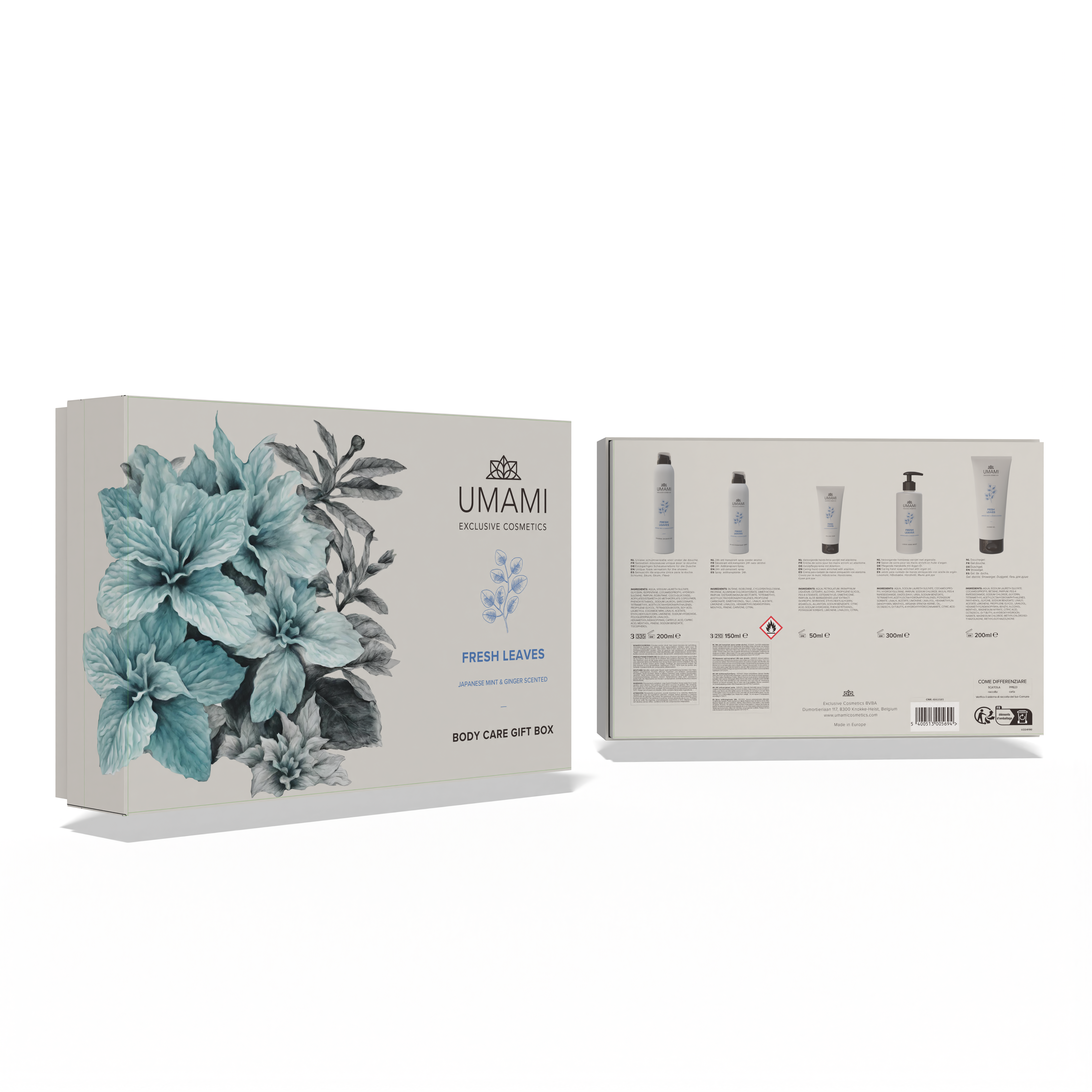 Umami Exclusive Cosmetics Fresh Leaves Bodybox Small Set  1 Pak